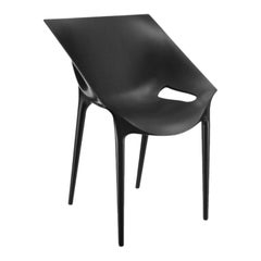 Stapelbarer DR. aus schwarzem Polypropylen Yes-Stuhl von Philippe Starck & Eugeni Quitllet