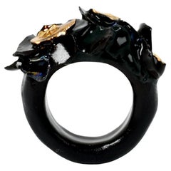 Black Porcelain Ring Ruapehu