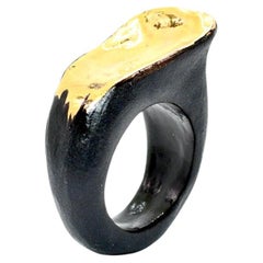 Black Porcelain Ring Talgarth
