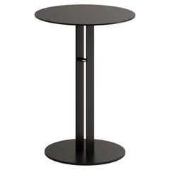 Black Portman Side Table in Steel with Brass Designed by Master for Lemon