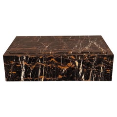 Black Portoro Marble Coffee Table