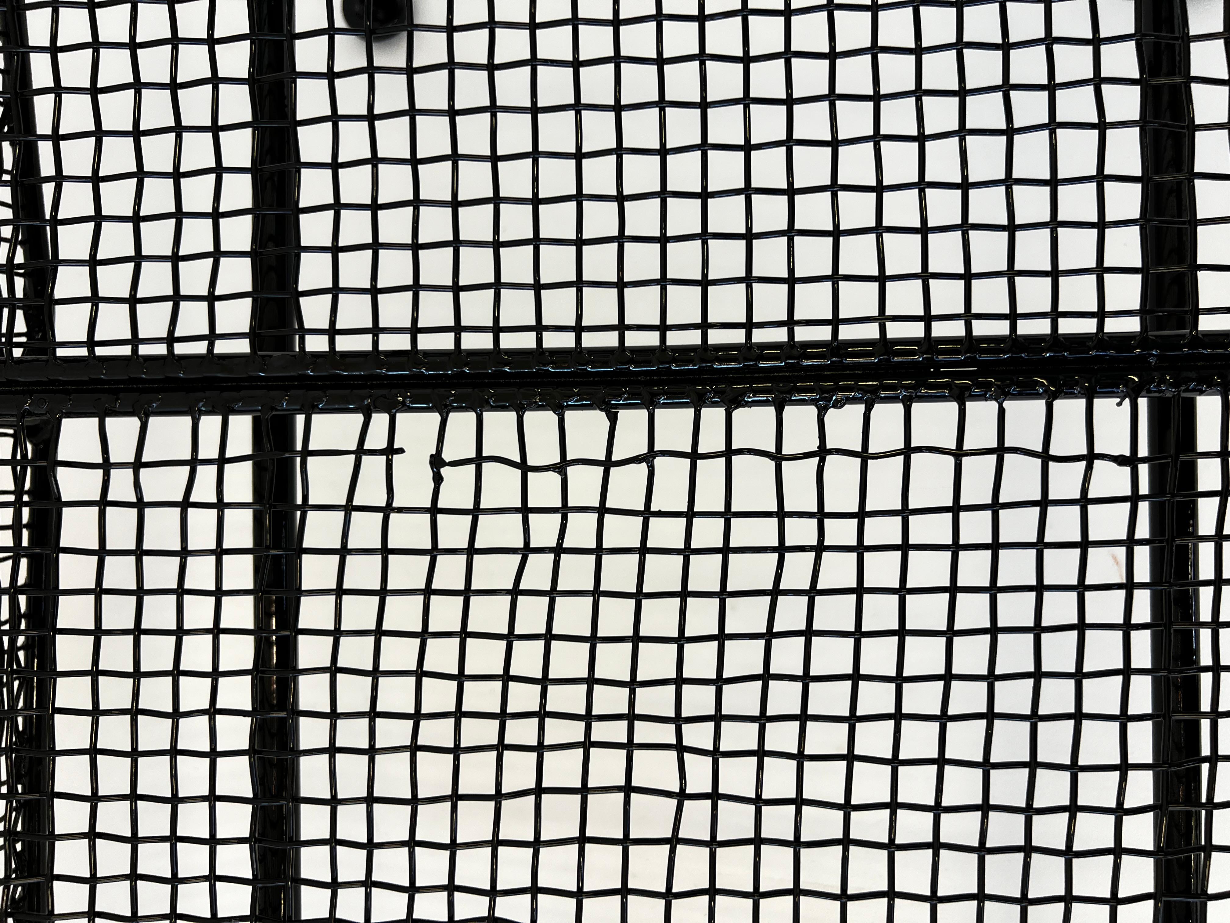 Milieu du XXe siècle Canapé de terrasse 'Sculptura' enduit de poudre noire par Russell Woodard en vente