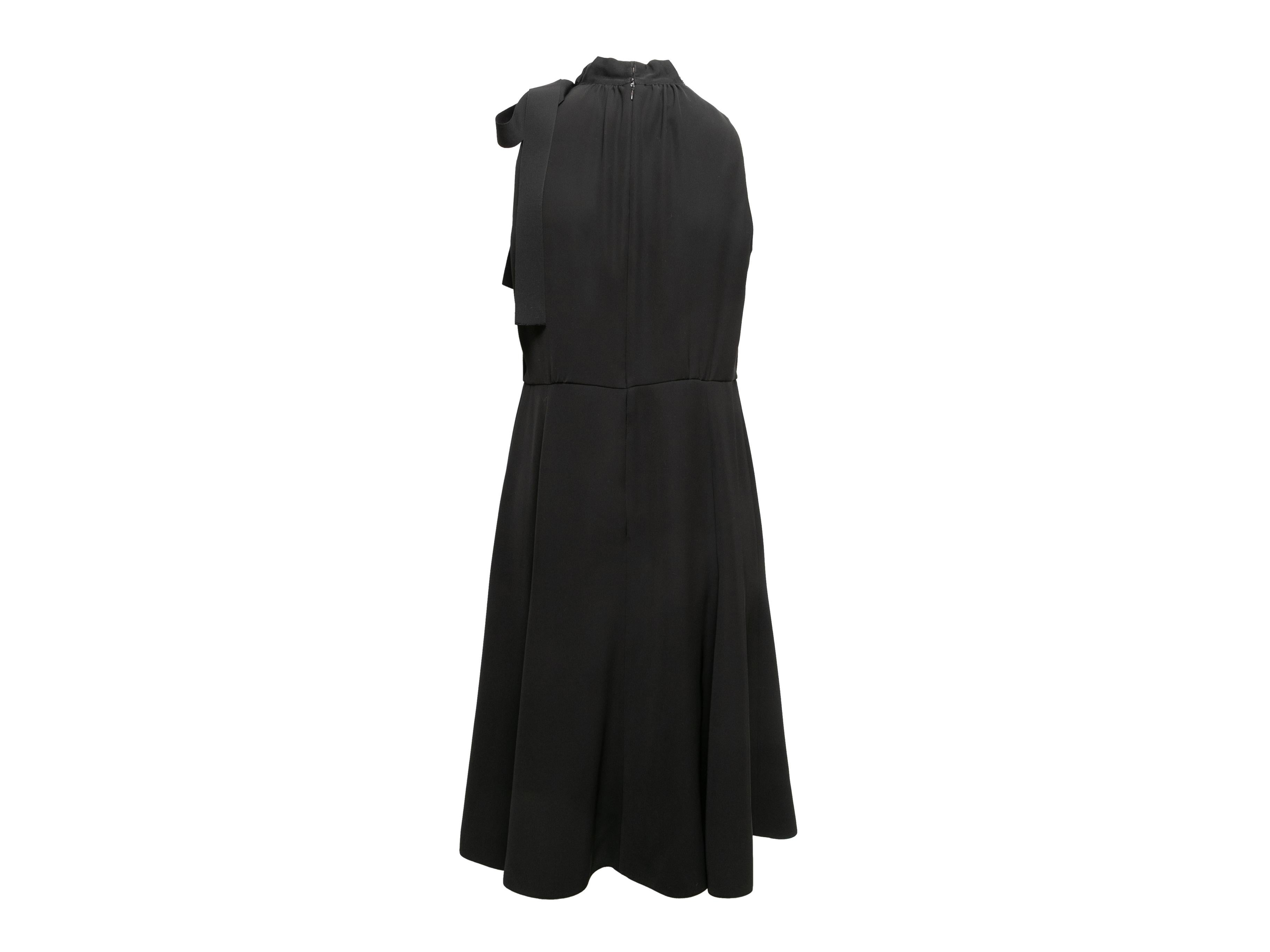 Women's Black Prada 2018 Crystal-Embellished Dress Size US M/L For Sale