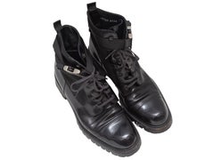 Black Prada Combat Ankle Boots
