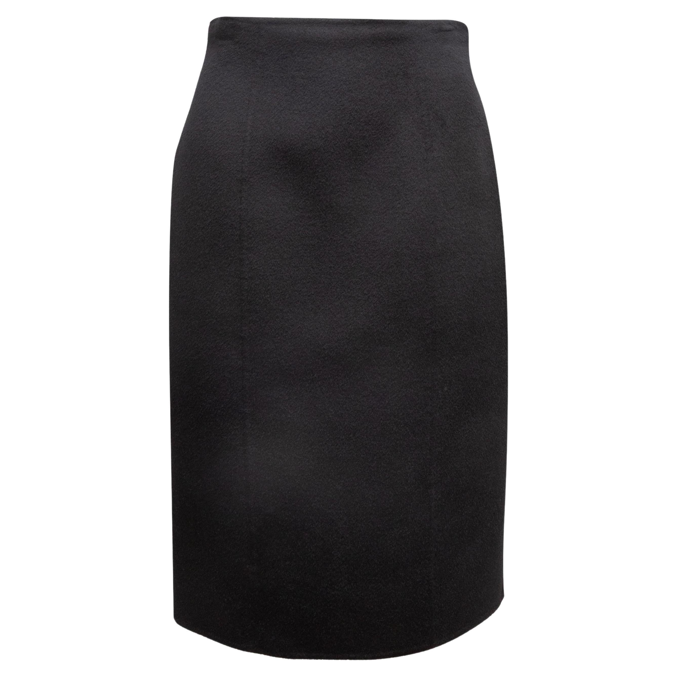Jupe crayon longueur genou noire Prada Taille US S