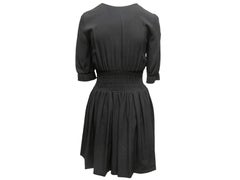 Robe Prada noire à corsage lacé, taille S (US)