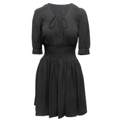 Robe Prada noire à corsage lacé, taille S (US)