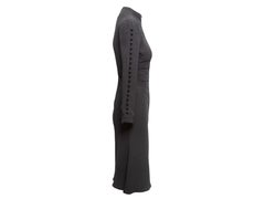 Black Prada Long Sleeve Mock Neck Dress Size US S