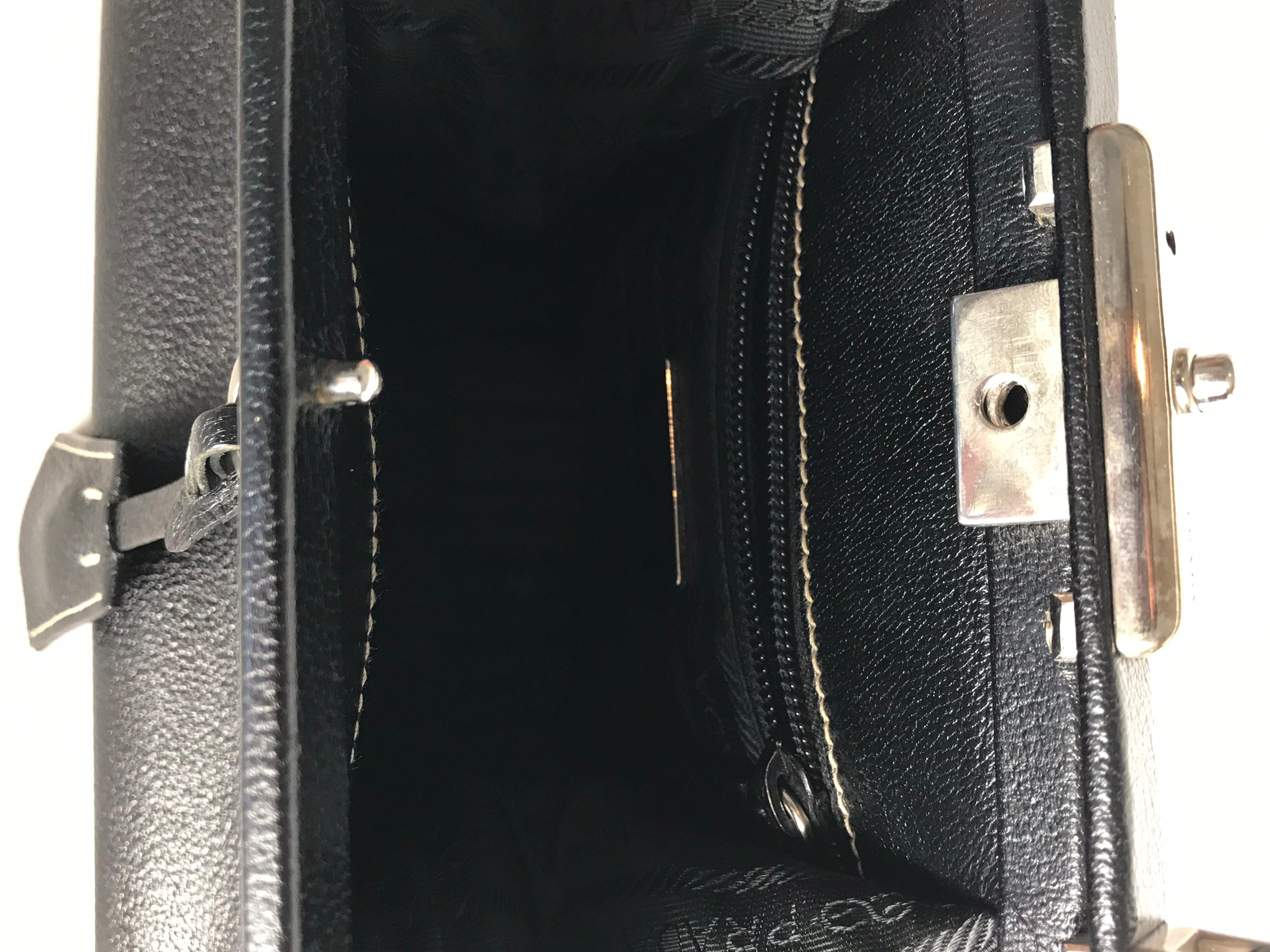 Black Prada Mini Doctors Bag In Excellent Condition In Austin, TX