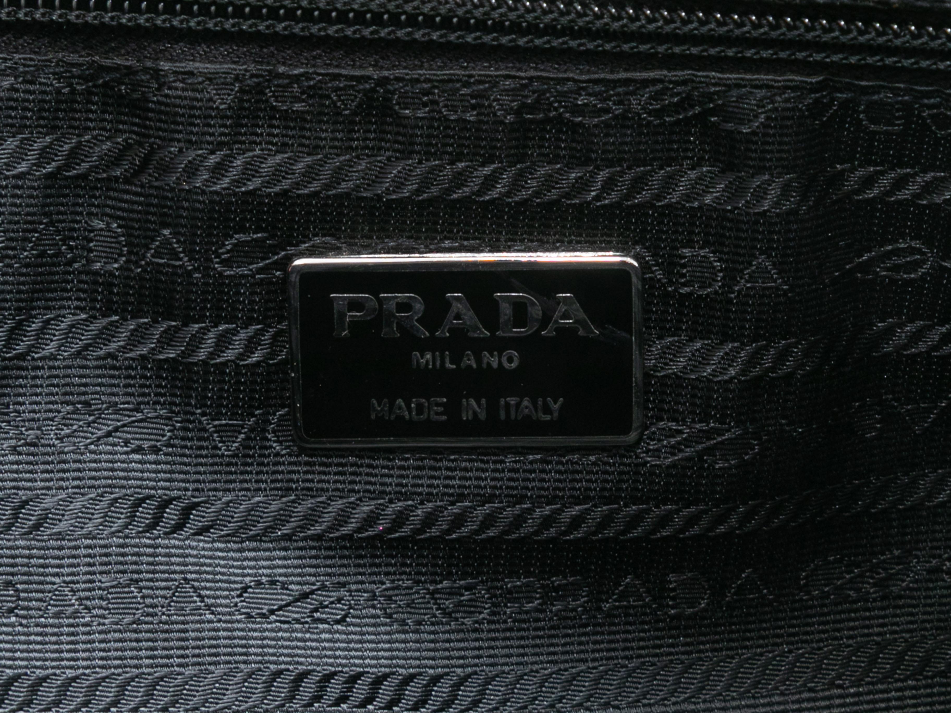 Black Prada Quilted Nylon Tote Bag For Sale 2