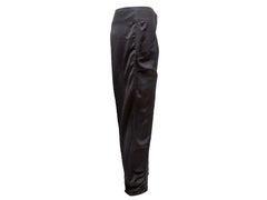 Black Prada Satin Capri Pants