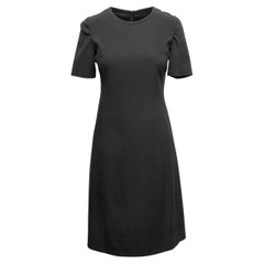 Black Prada Short Sleeve Knee-Length Dress Size IT 42