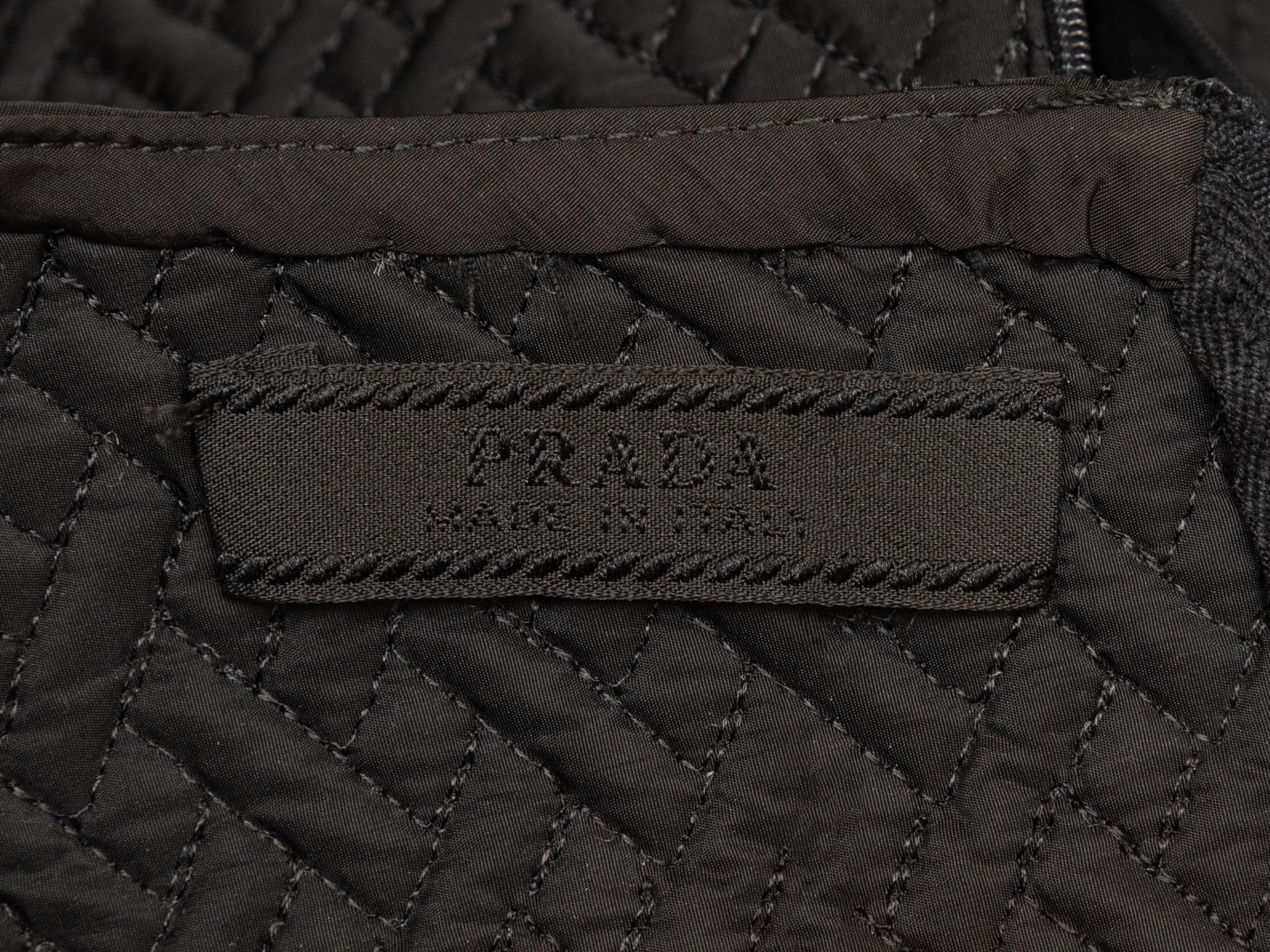 Robe sans manches de style A-Line noire de Prada Taille IT 44 Pour femmes en vente