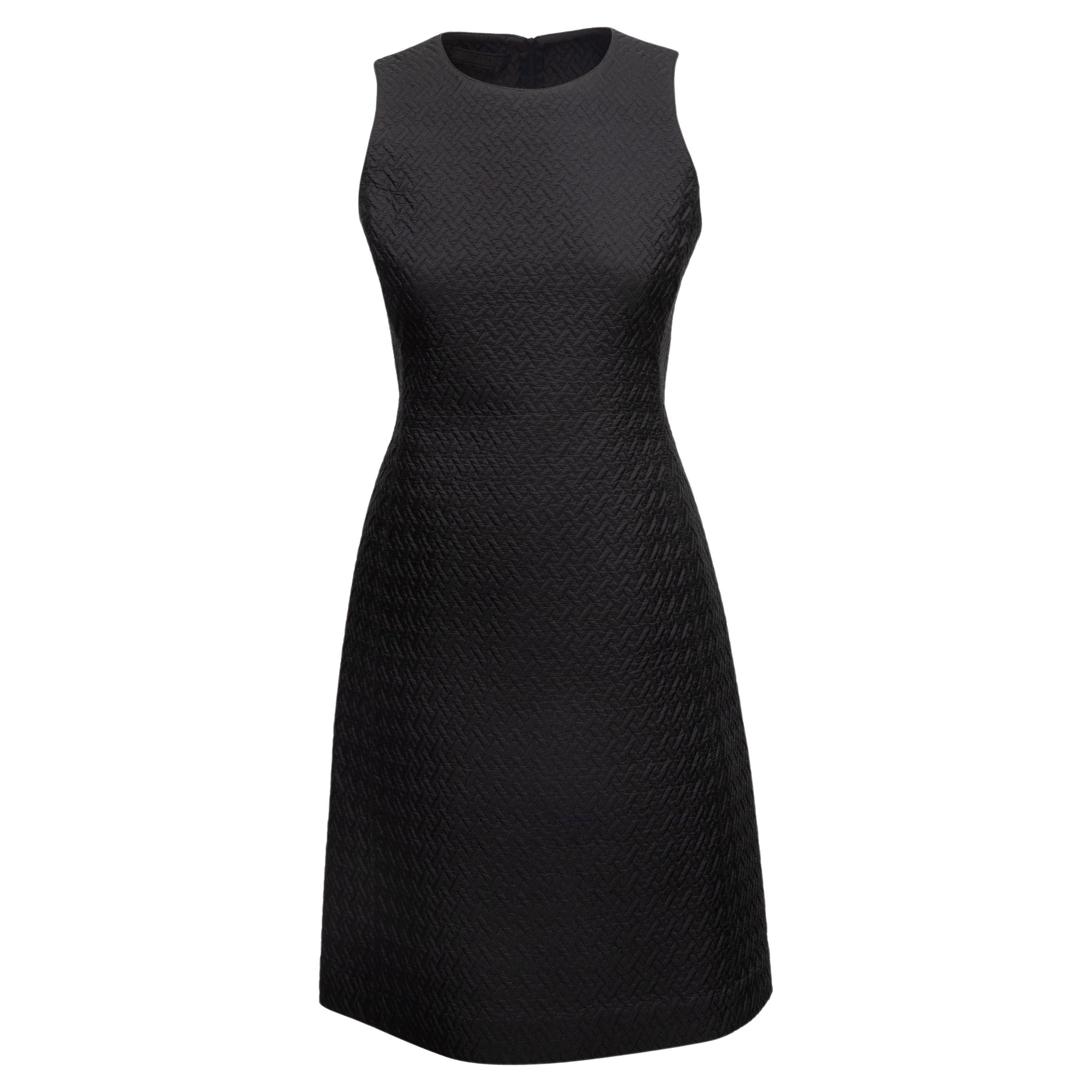 Robe sans manches de style A-Line noire de Prada Taille IT 44
