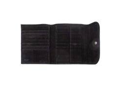 Black Prada Suede Folding Wallet