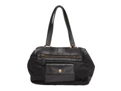Prada Black Tessuto & Leather Shoulder Bag