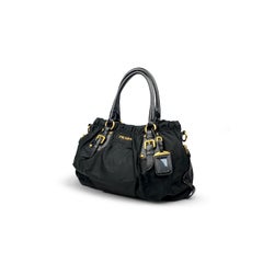 Black Prada Tessuto Satchel Bag