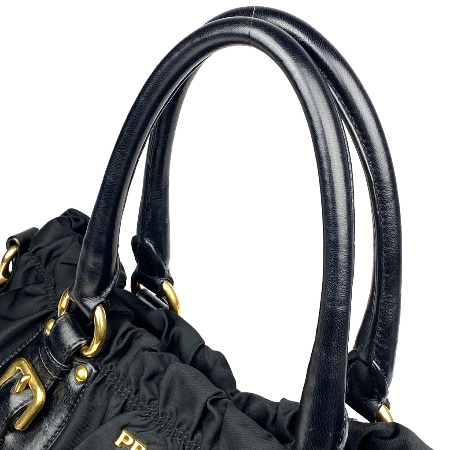 prada satchel bag in black