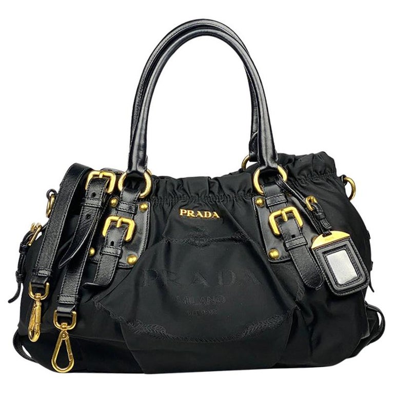 Black Prada Tessuto Satchel Bag For Sale at 1stDibs | prada satchel bag,  prada sachel bag, prada satchel bag in black