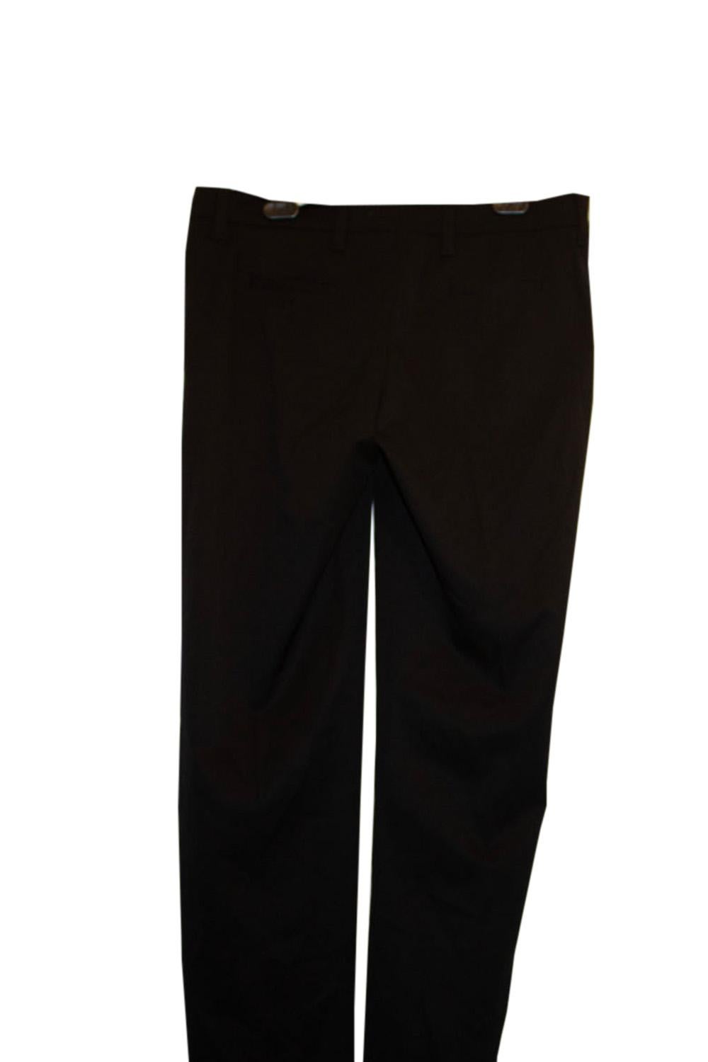 Black Prada Wool Trousers / Pants For Sale 1