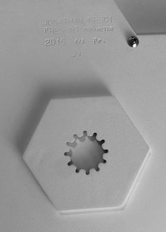 Black Present Perimeter Small Mirror No.31 by Designer Jonathan Nesci