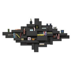 Black Primitive Bookshelf by Studio Nucleo, Made in Italy