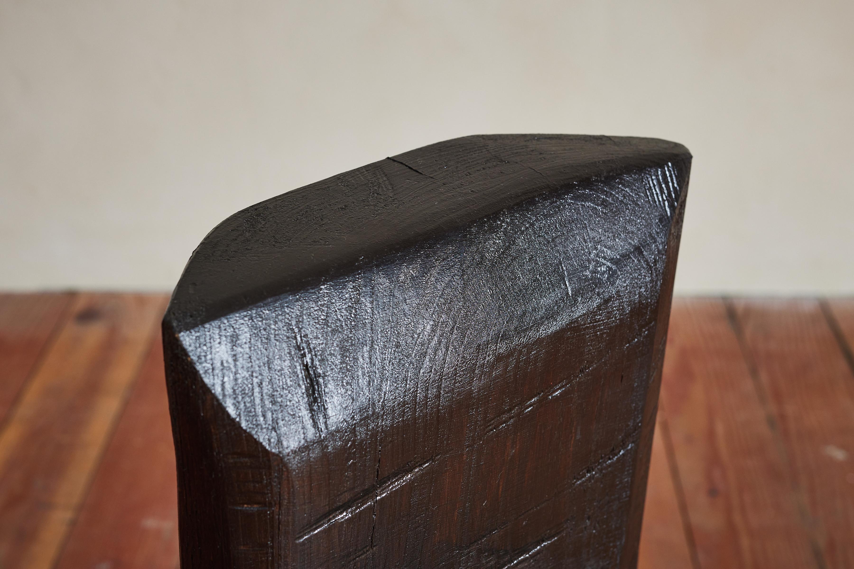 Schwarz Primitive Log Stühle im Angebot 12