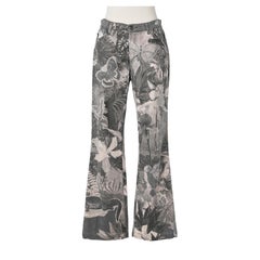 Black printed jean orchid and butterfly with touch of gold glitter Just Cavalli 