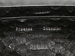 Black Proenza Schouler Python Shoulder Bag