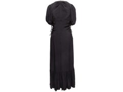 Black Proenza Schouler Ruched Puff Sleeve Maxi Dress