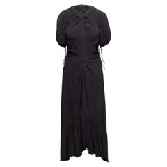 Black Proenza Schouler Ruched Puff Sleeve Maxi Dress