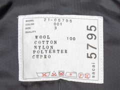 Black & Purple Sacai Color Block Wool Cargo Jacket Designer Size 3