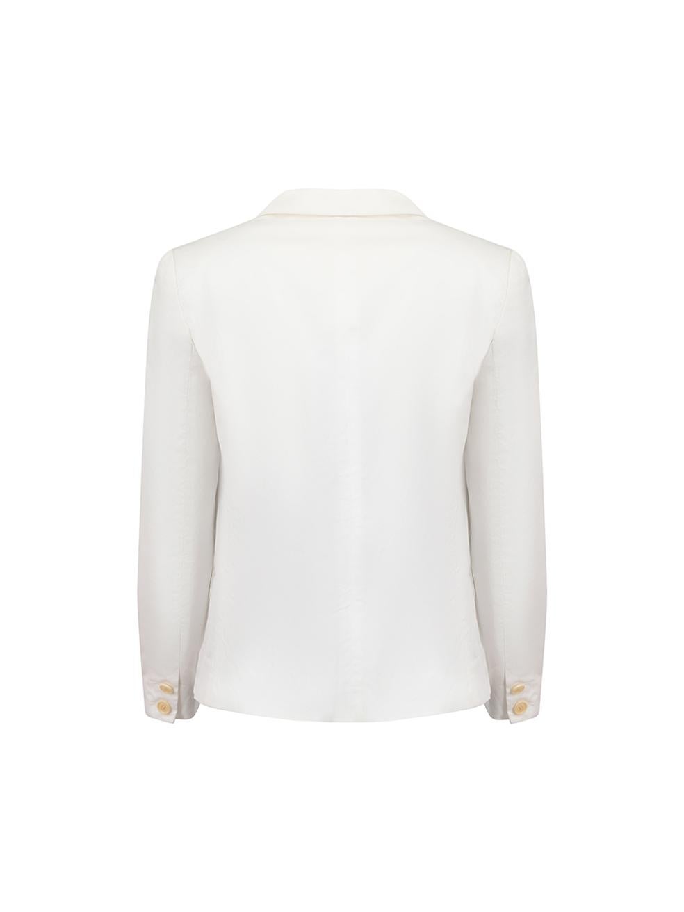 Isabel Marant Étoile White Button Up Blazer Size S In Good Condition For Sale In London, GB