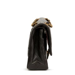 Black Quilted Lambskin Vintage Medium Classic Double Flap Bag