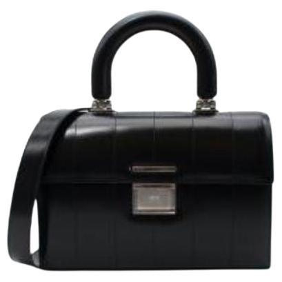 Black quilted leather Deja-Vu bag For Sale