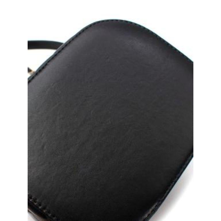 Black Quilted Leather Trendy CC Vanity Bag For Sale 6