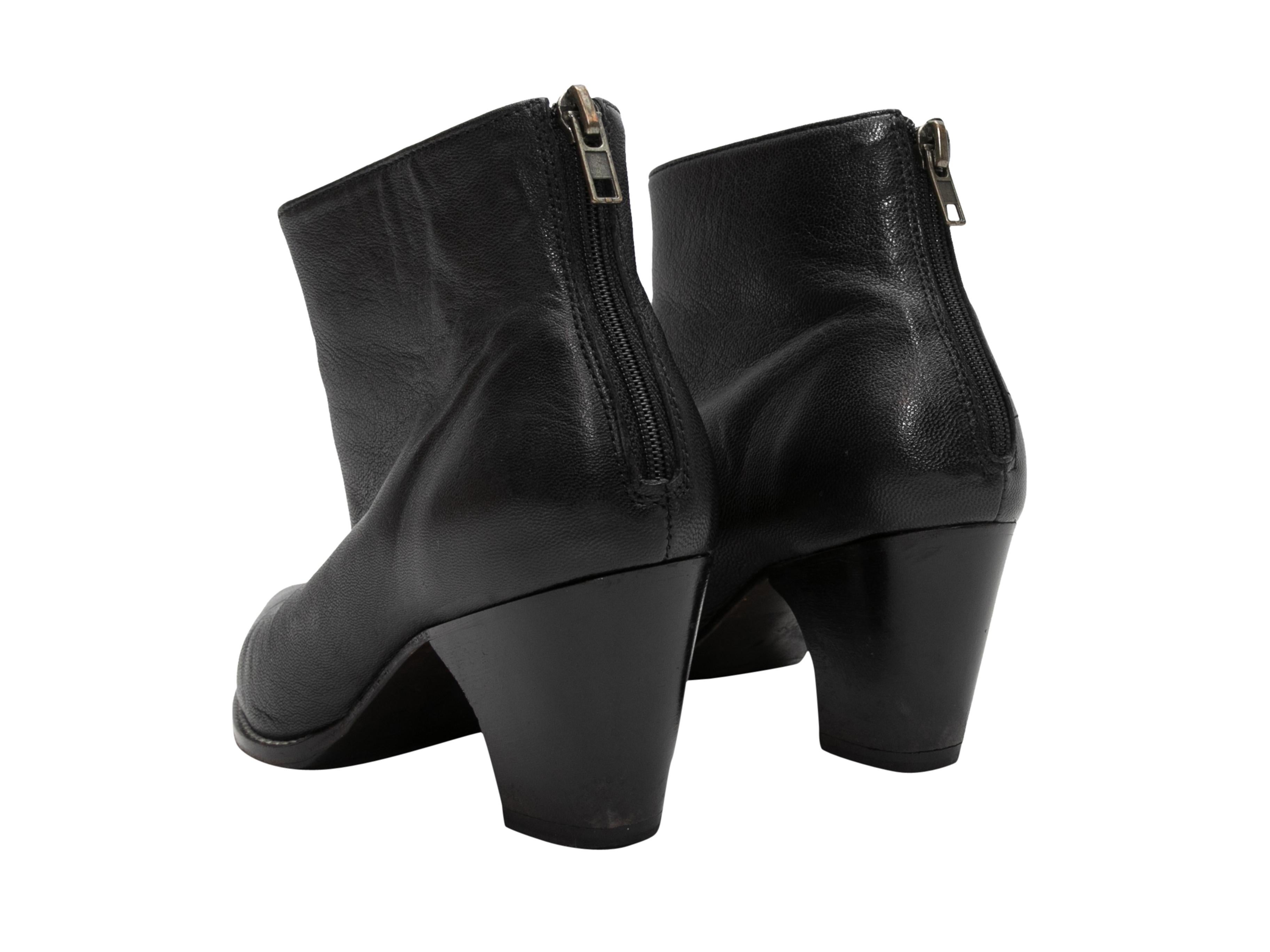 Women's or Men's Black Rachel Comey Pointed-Toe Ankle Boots Size 37 For Sale