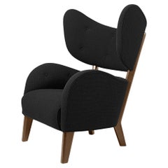 Black Raf Simons Vidar 3 Smoked Oak My Own Chair Lounge Chair by Lassen