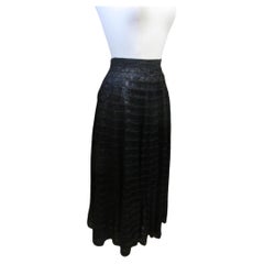 Black Raffia Skirt, Circa 1950s