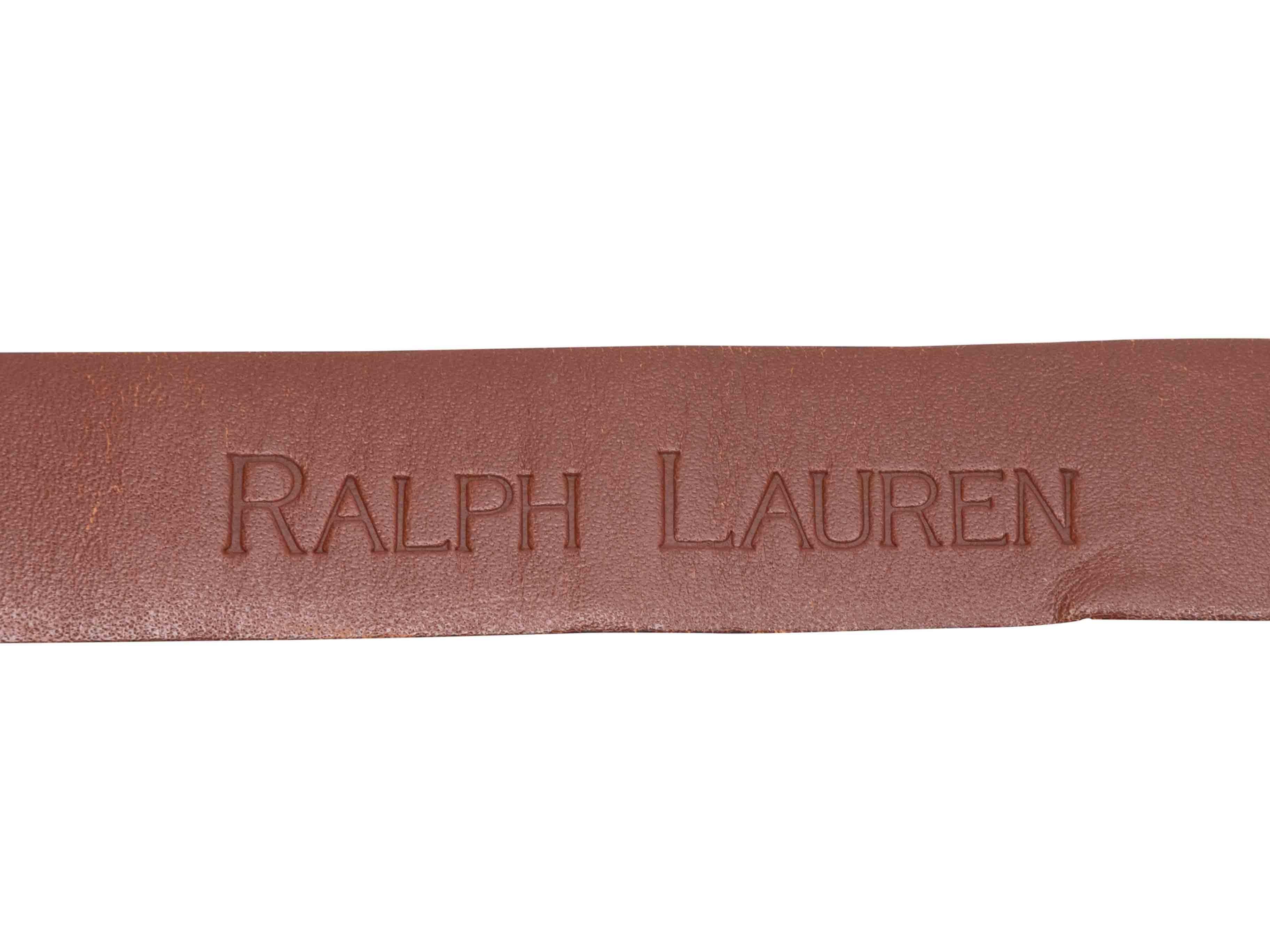 Black Ralph Lauren Alligator Belt Size US S en Bueno estado para la venta en New York, NY