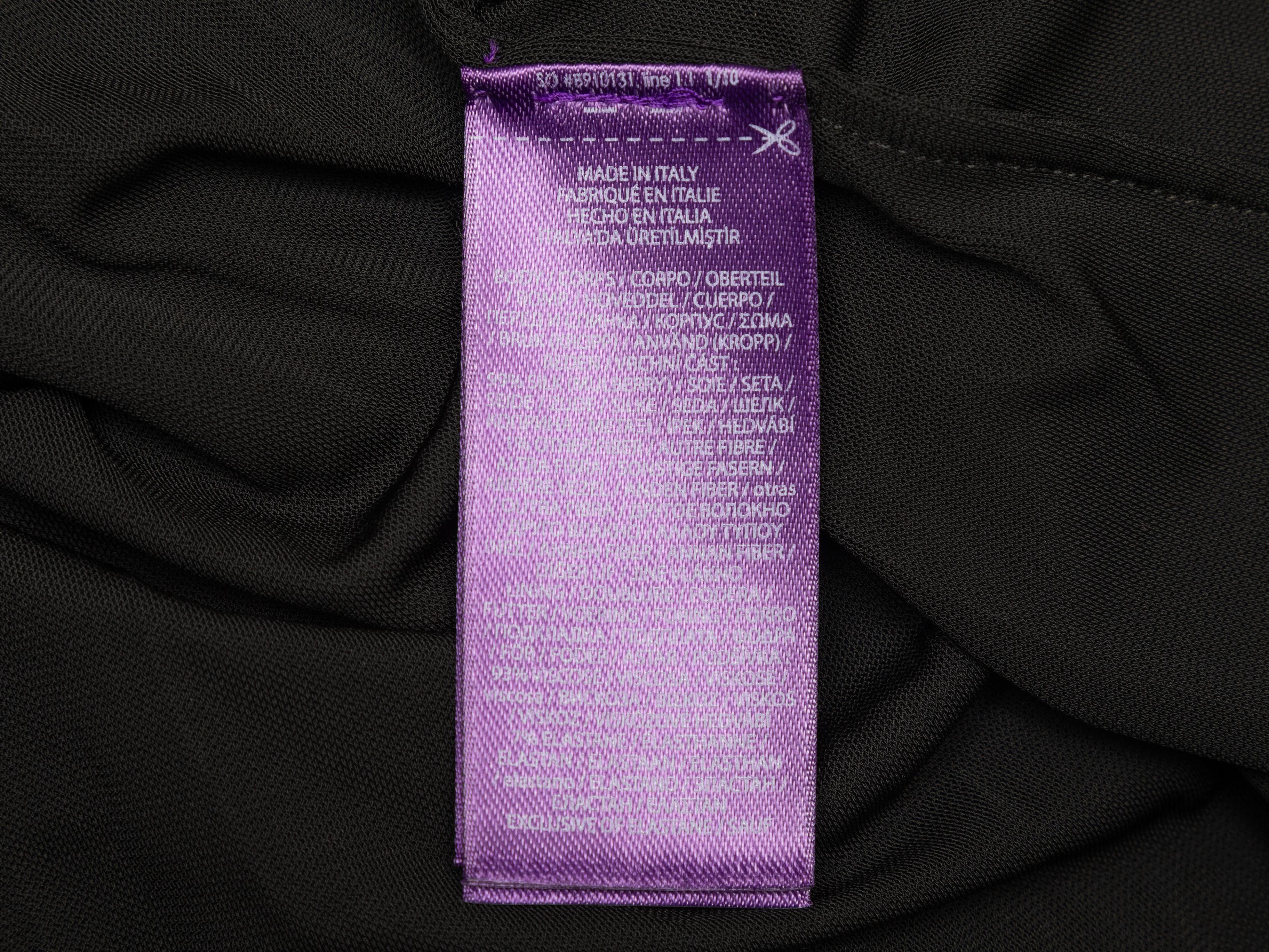 Schwarzes Ralph Lauren Purple Label Seidenmisch-Strickkleid Größe US S im Angebot 1