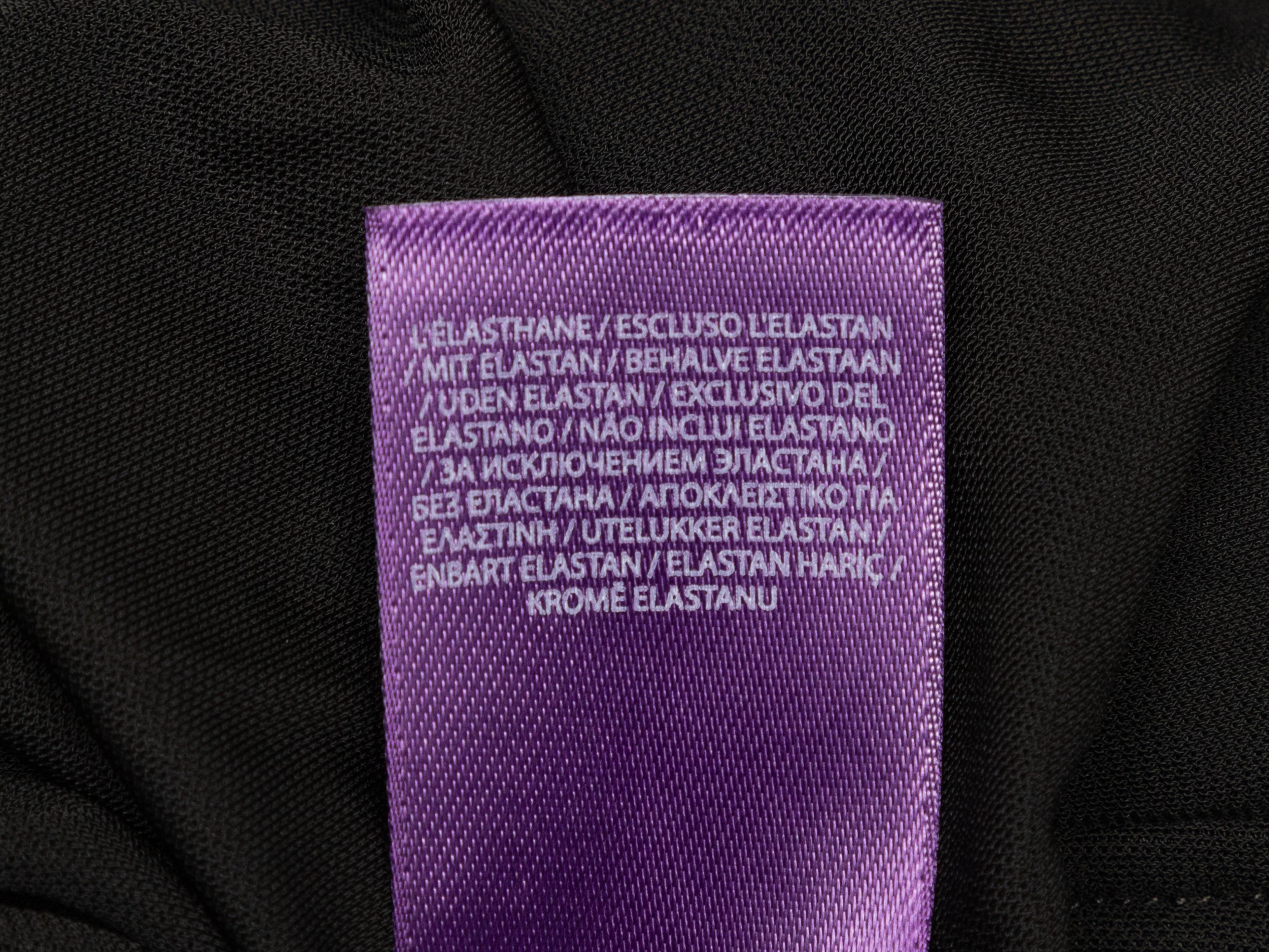 Schwarzes Ralph Lauren Purple Label Seidenmisch-Strickkleid Größe US S im Angebot 2