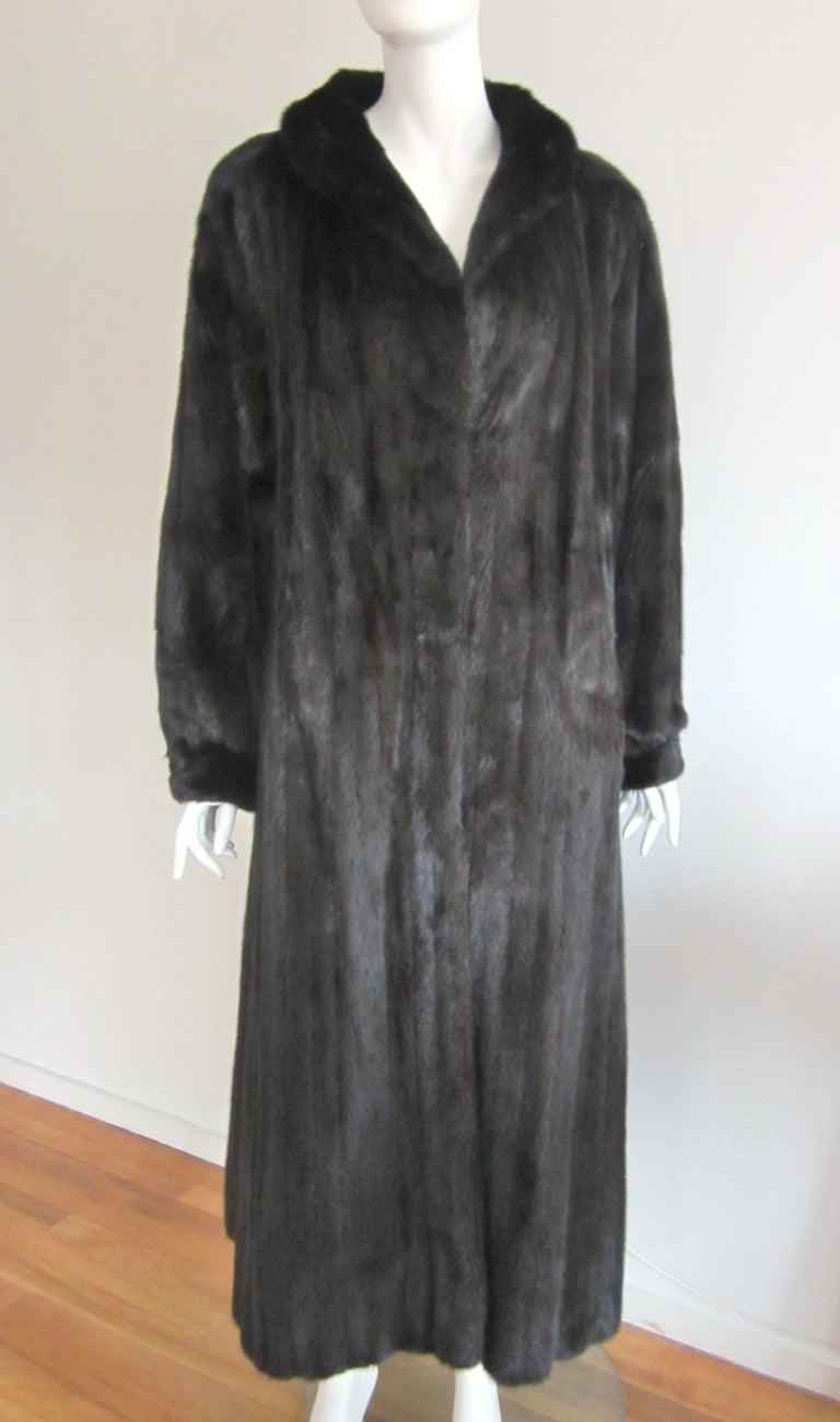Black diamond cheap mink coat