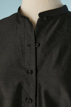 Black raw silk tunic CHRISTIAN DIOR