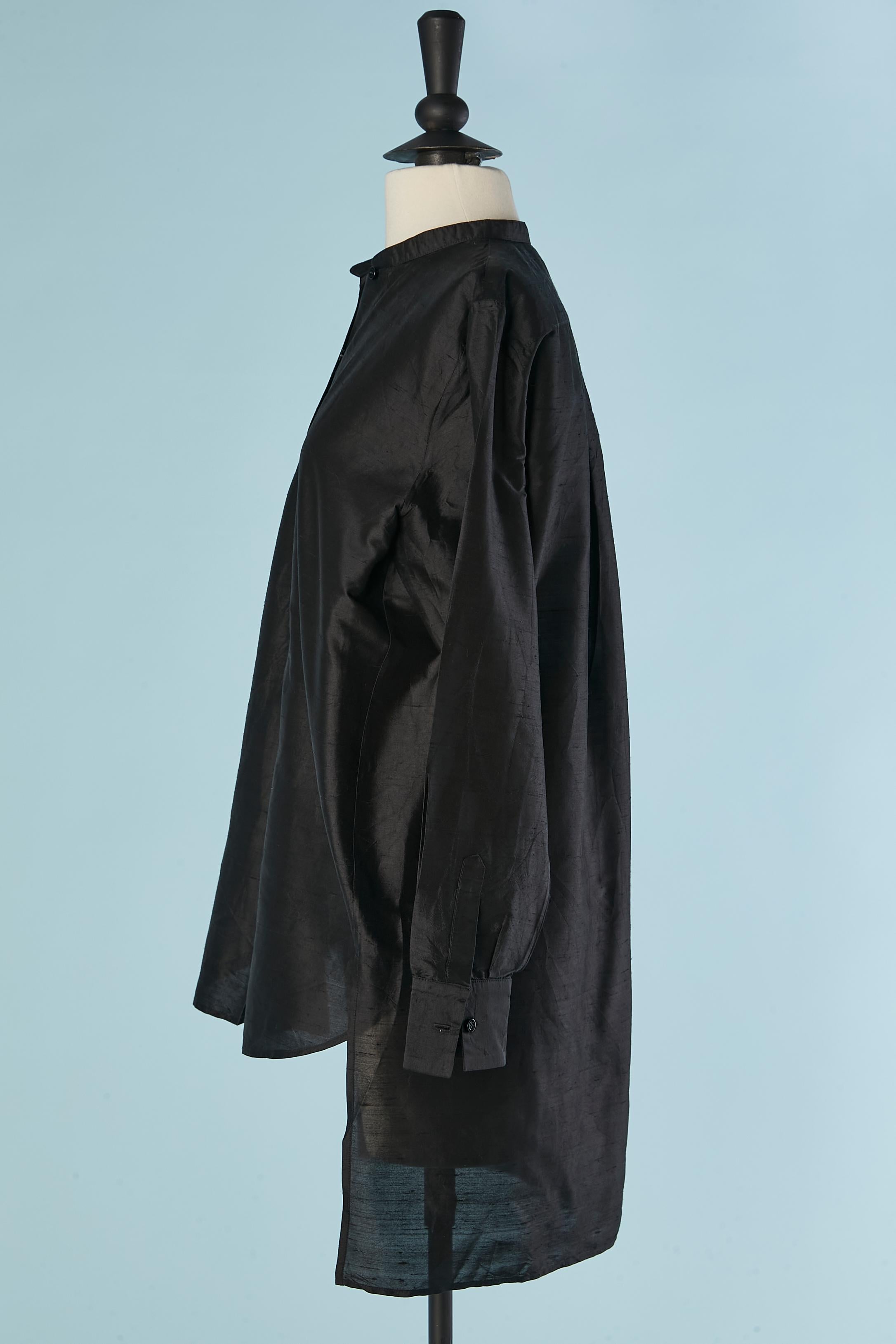 Tunica nera in seta grezza CHRISTIAN DIOR In condizioni Nuovo in vendita a Saint-Ouen-Sur-Seine, FR