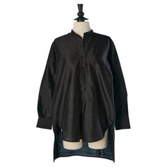 Black raw silk tunic CHRISTIAN DIOR