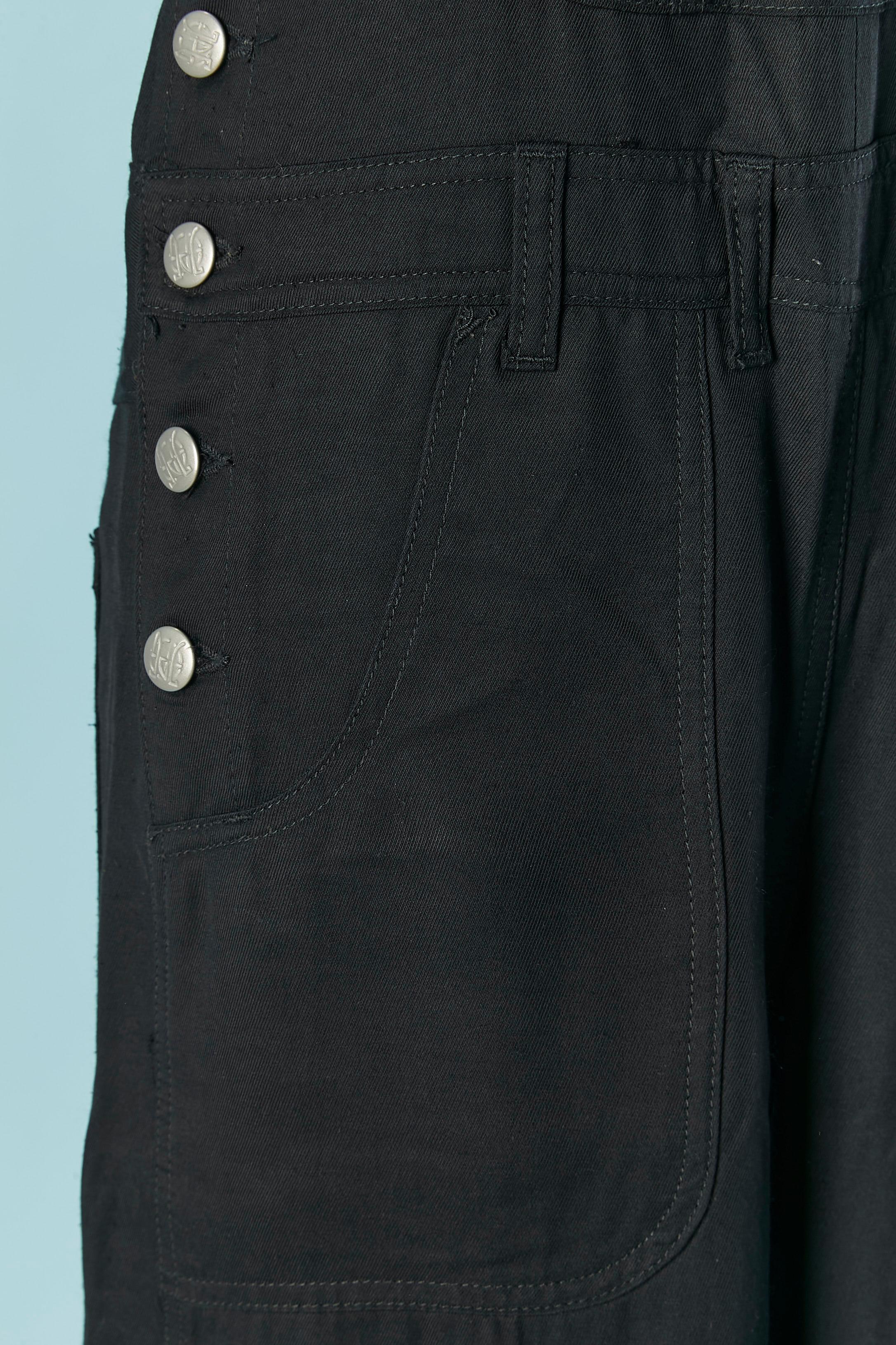 Peto de rayón negro JEAN-PAUL GAULTIER JEANS en Excelente estado para la venta en Saint-Ouen-Sur-Seine, FR