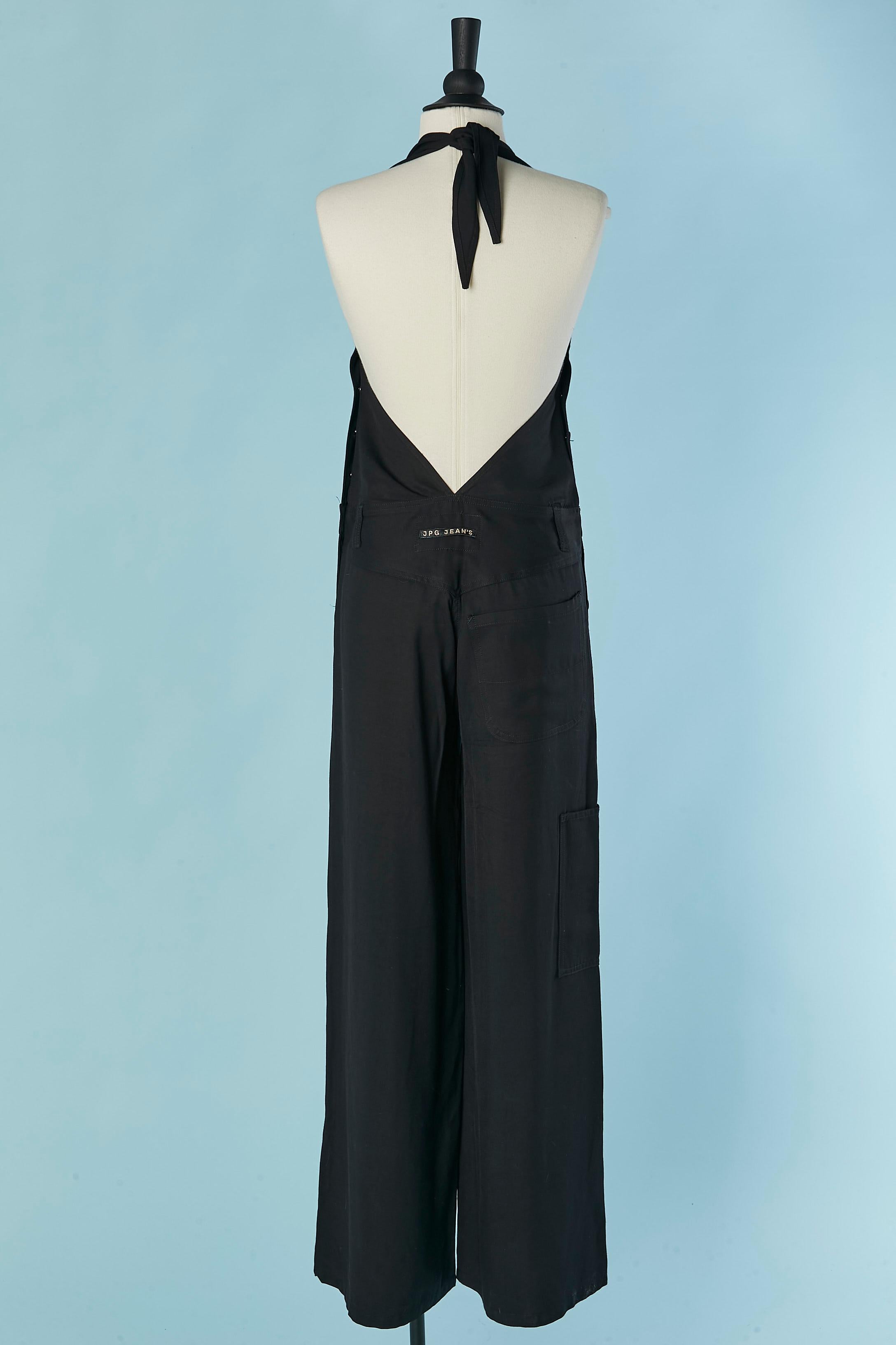 Peto de rayón negro JEAN-PAUL GAULTIER JEANS en venta 2