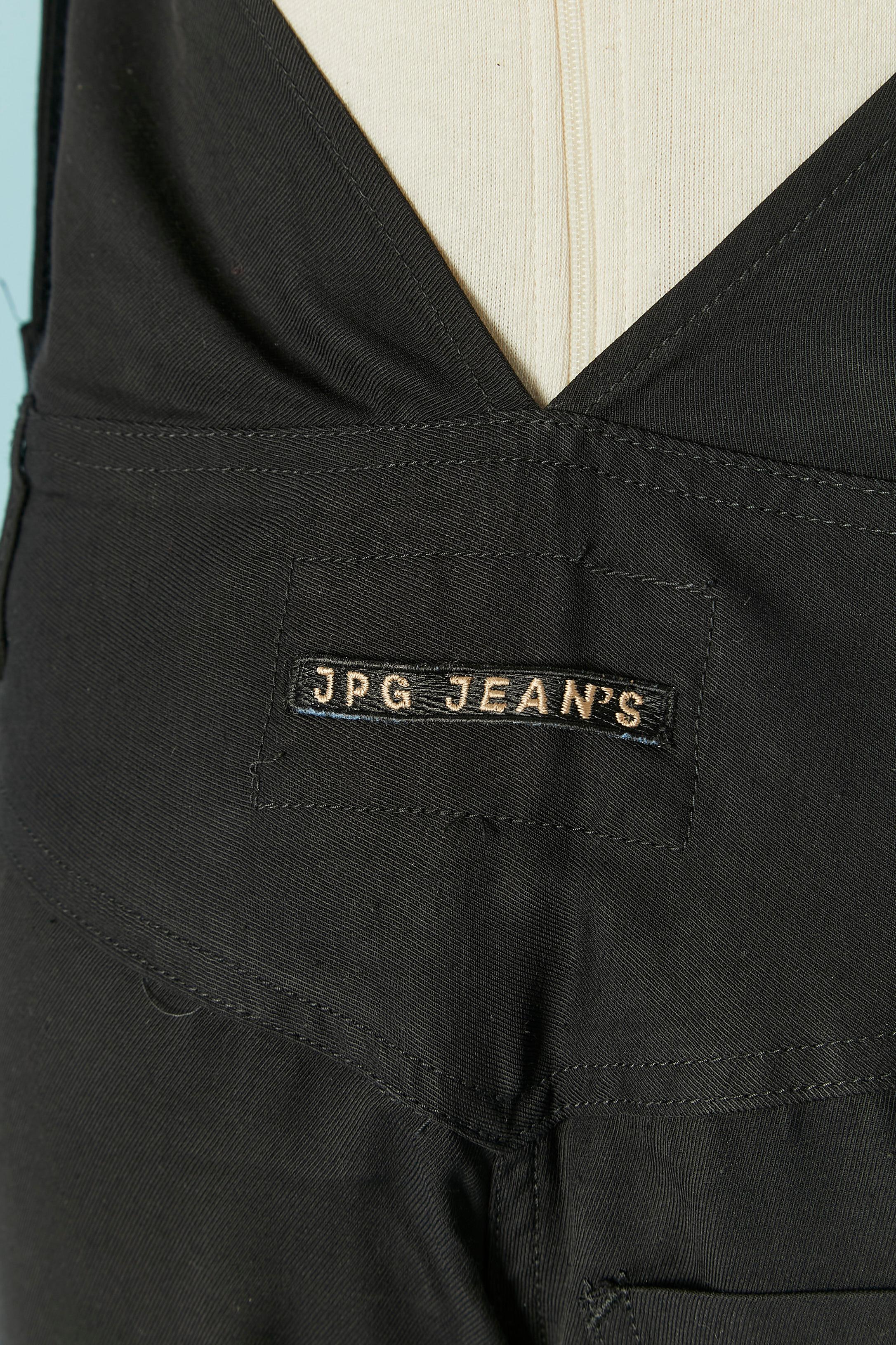 Peto de rayón negro JEAN-PAUL GAULTIER JEANS en venta 3