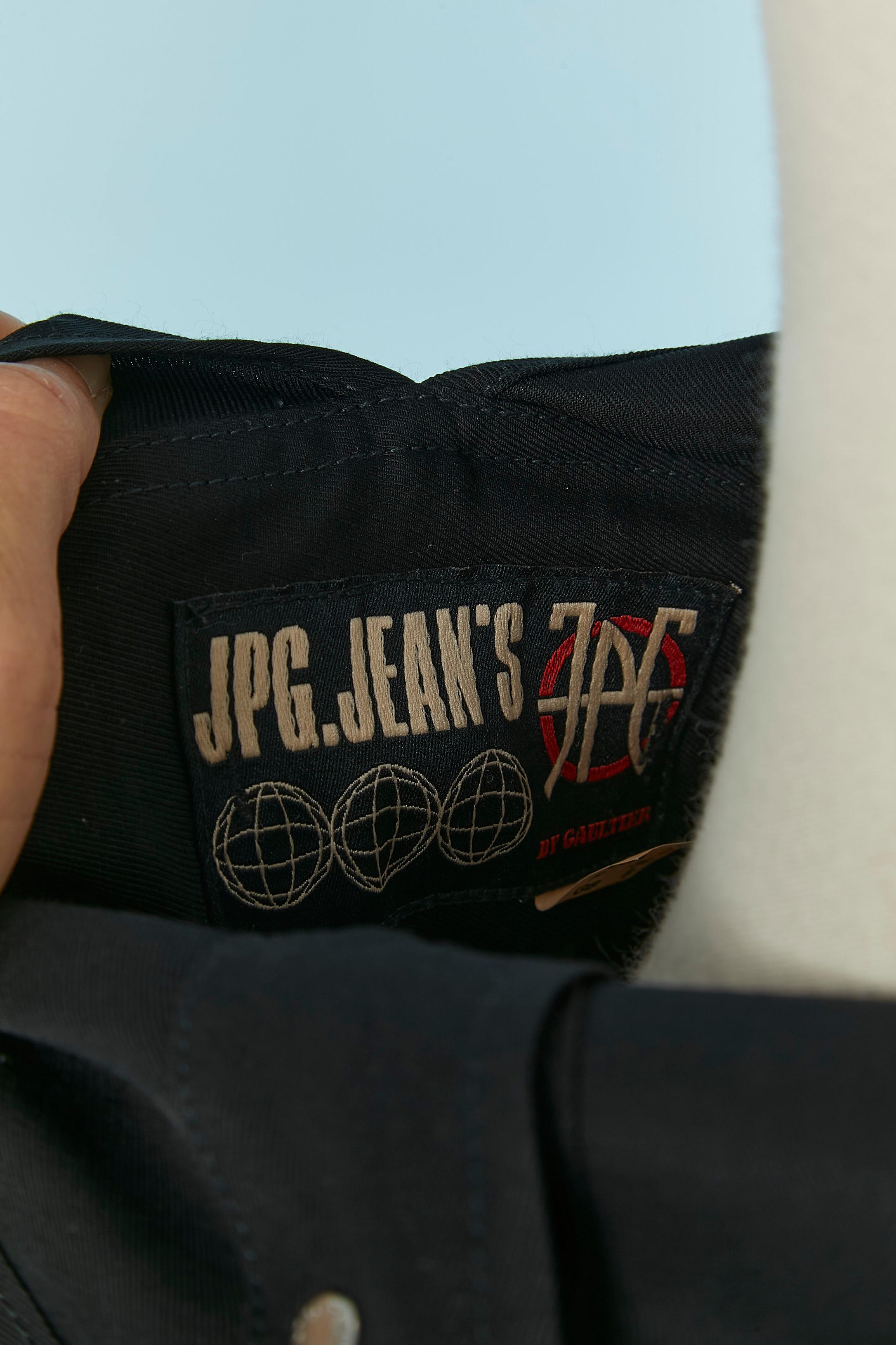 Peto de rayón negro JEAN-PAUL GAULTIER JEANS en venta 4